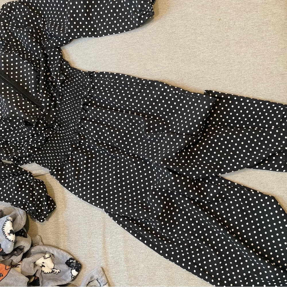 MAX STUDIO Polka Dot Women's Jumpsuit Size Small